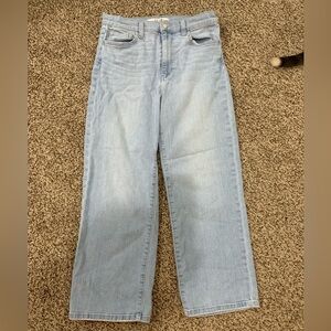 Joe’s Jeans High-Rise Morganne jeans. Kick-flare/wide-leg crop style.